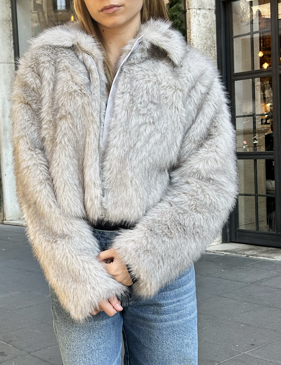 Taglie Forti Amazon Cappotti Pelliccia Sintetica Cappotto Peloso