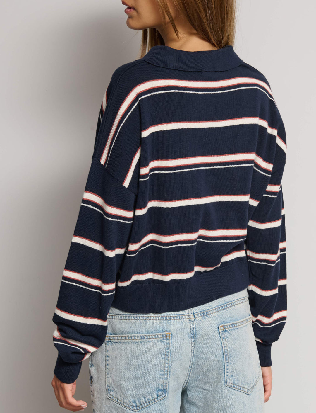 Polo in maglia a righe