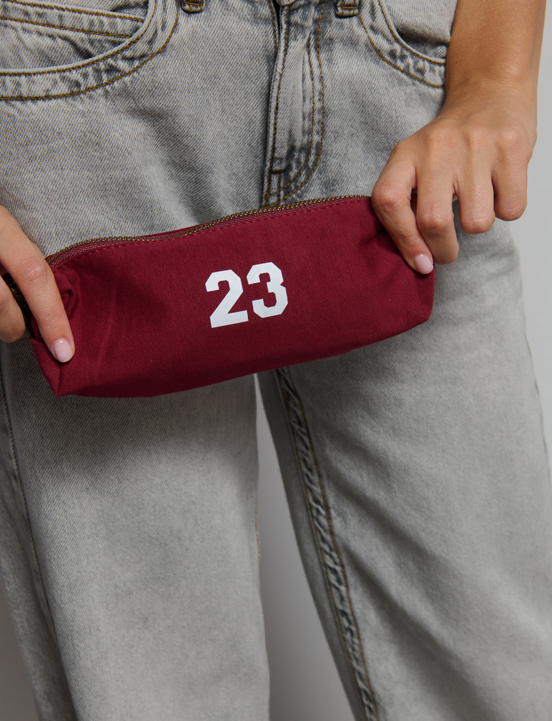 Astuccio in felpa con stampa numero