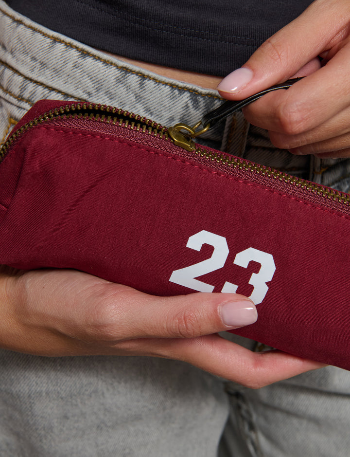 Astuccio in felpa con stampa numero