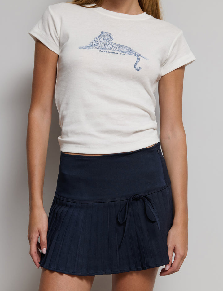 Gonna con baschina e plissè