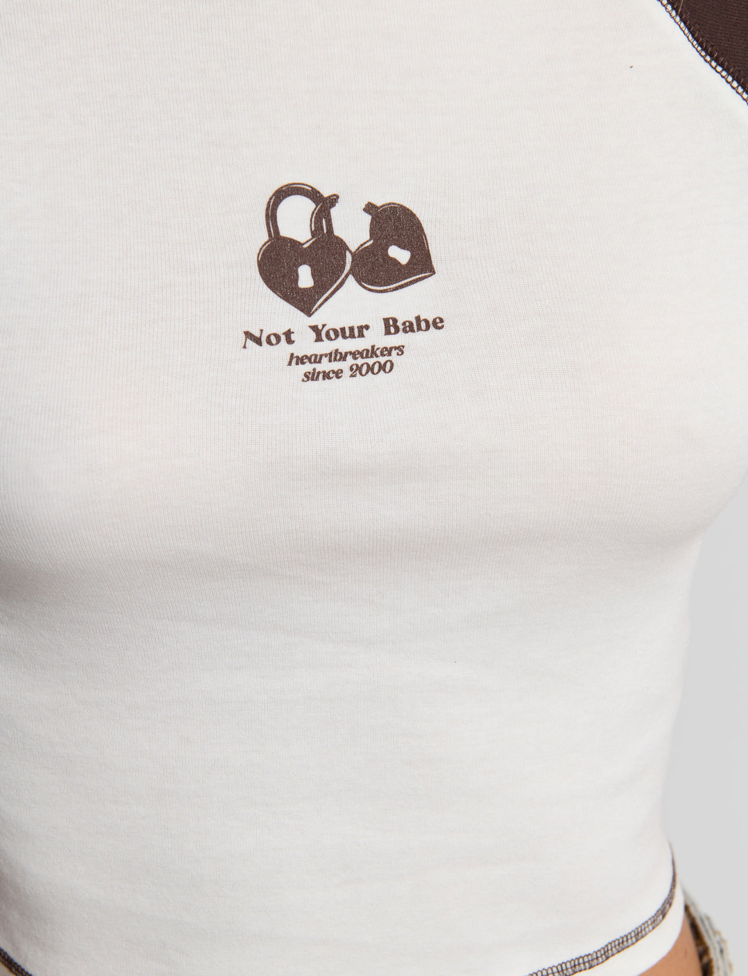 Tshirt manica bicolor stampata