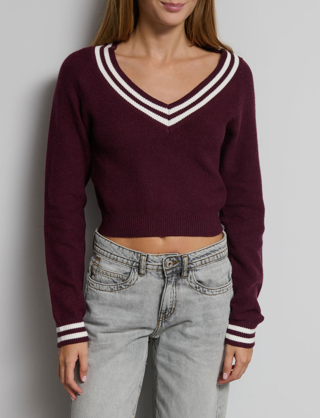 Maglione college scollo a V