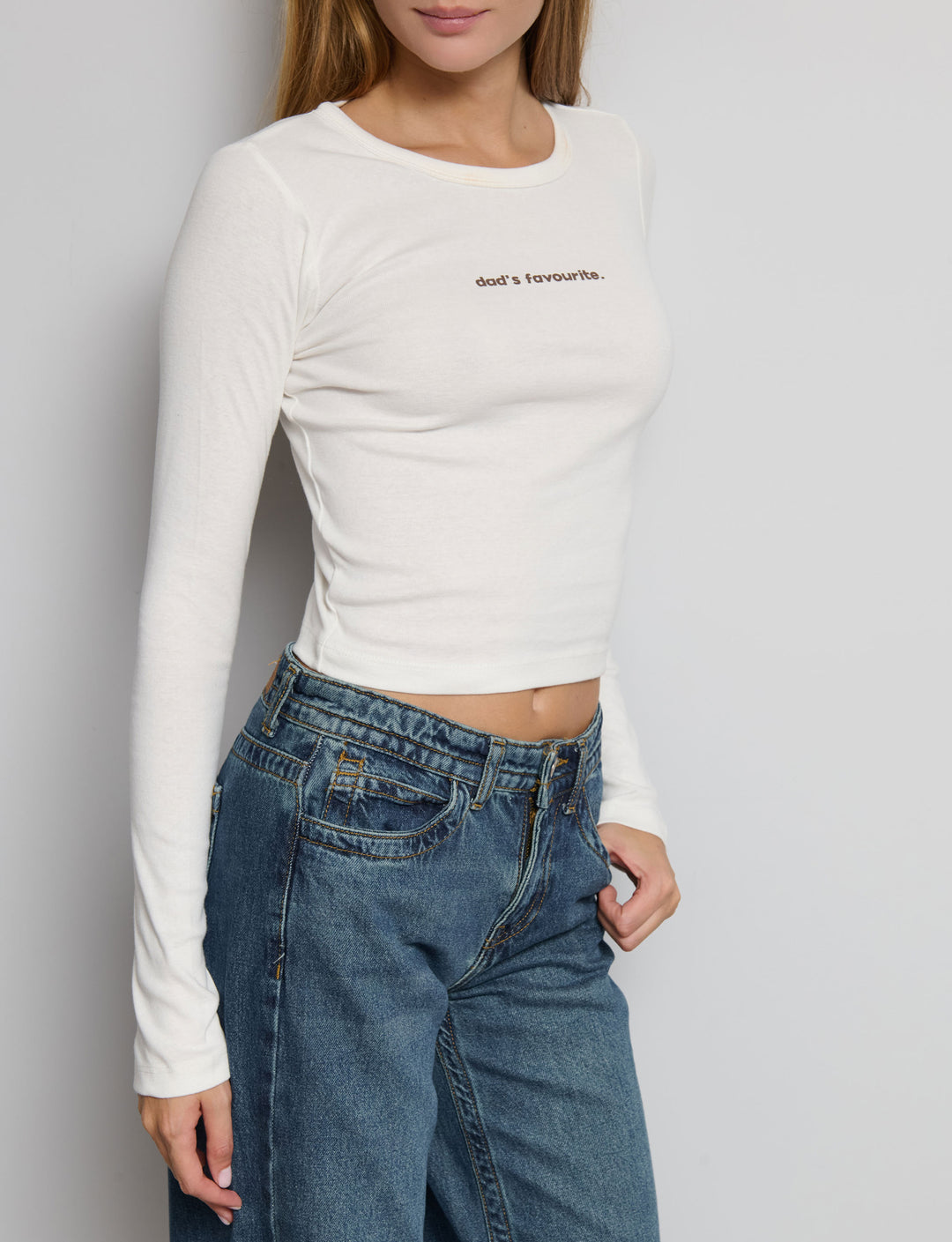 T-shirt manica lunga stampata