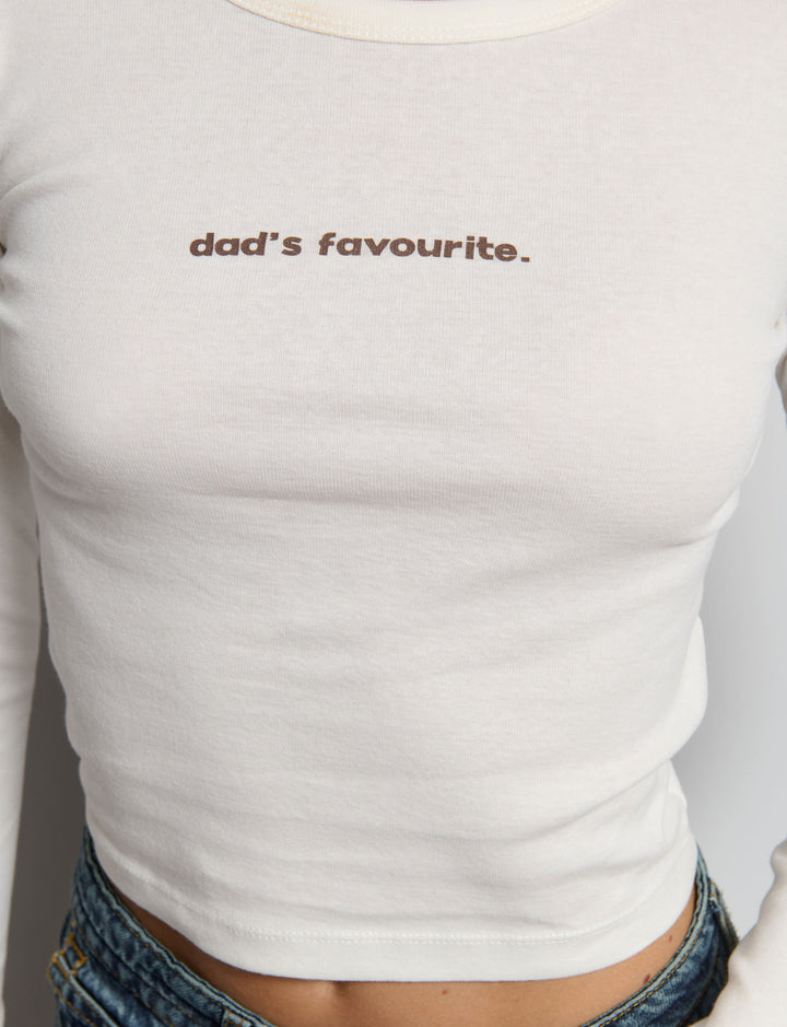 T-shirt manica lunga stampata