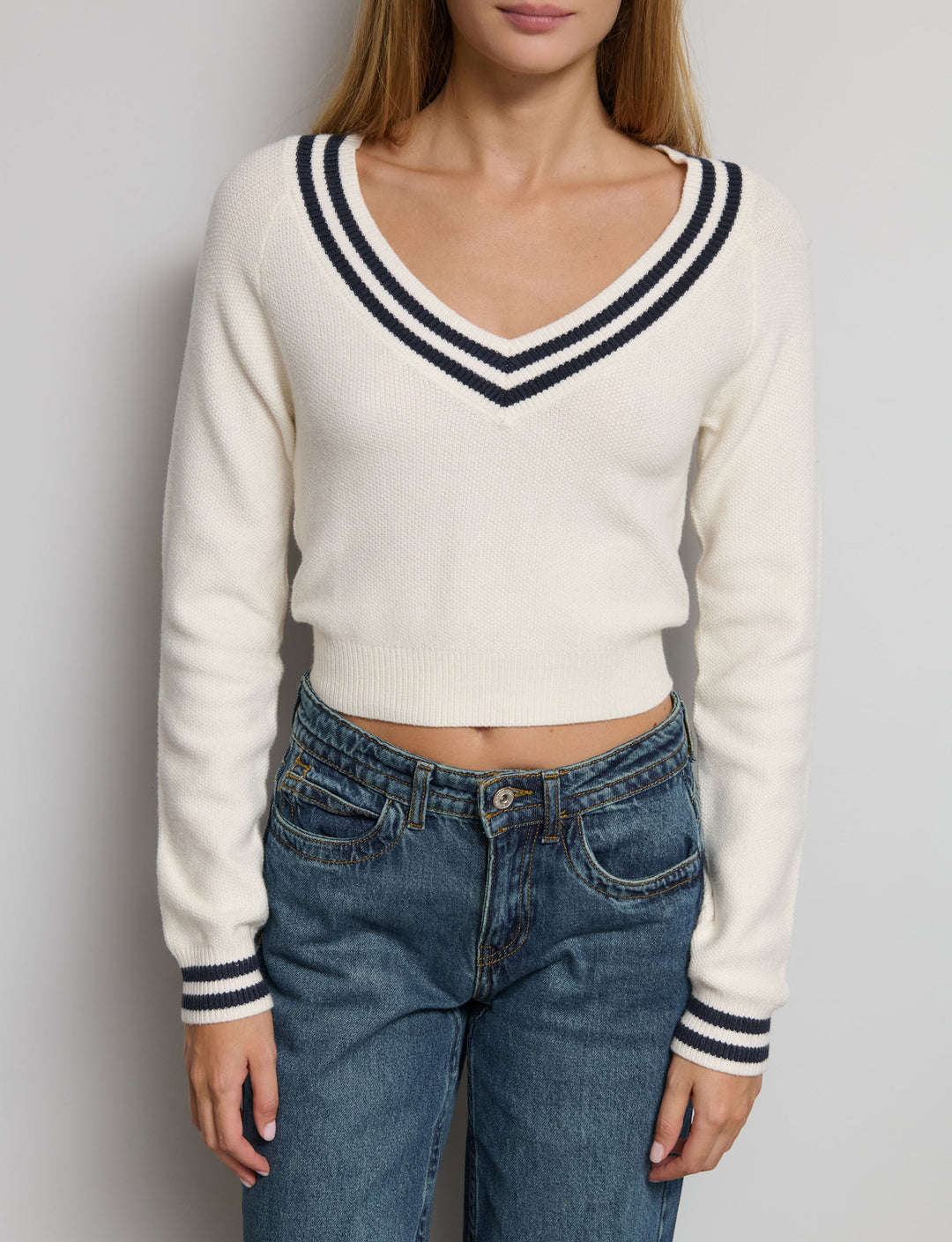 Maglione college scollo a V