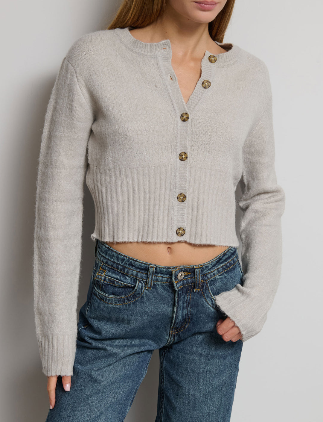 Cardigan con bottoni