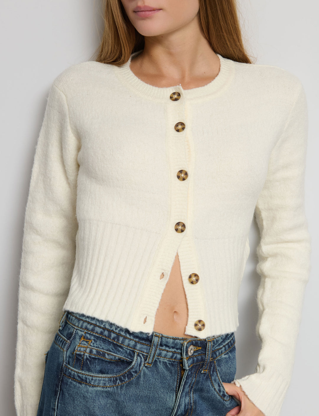 Cardigan con bottoni