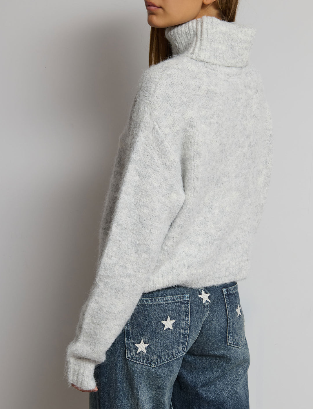 Maglione morbido collo alto