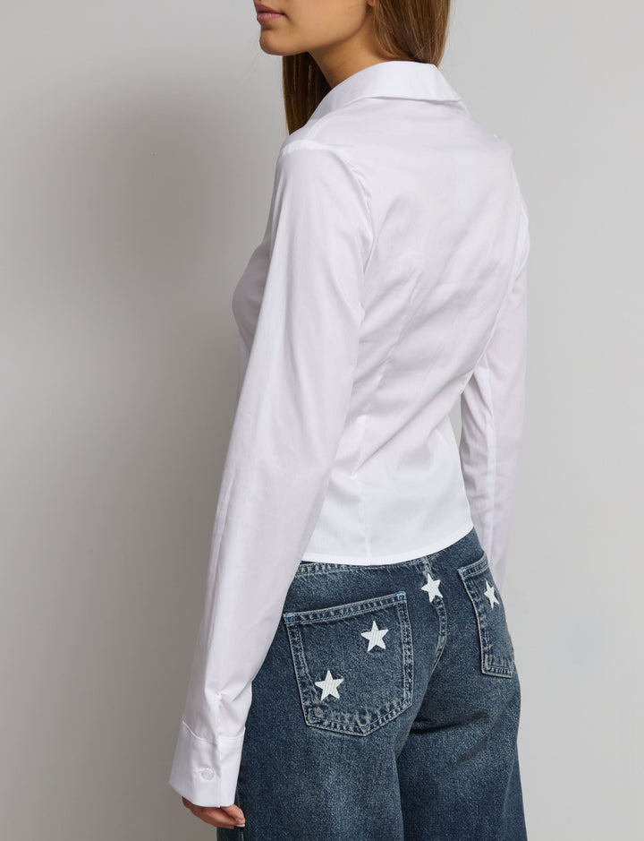 Camicetta slim fit in cotone