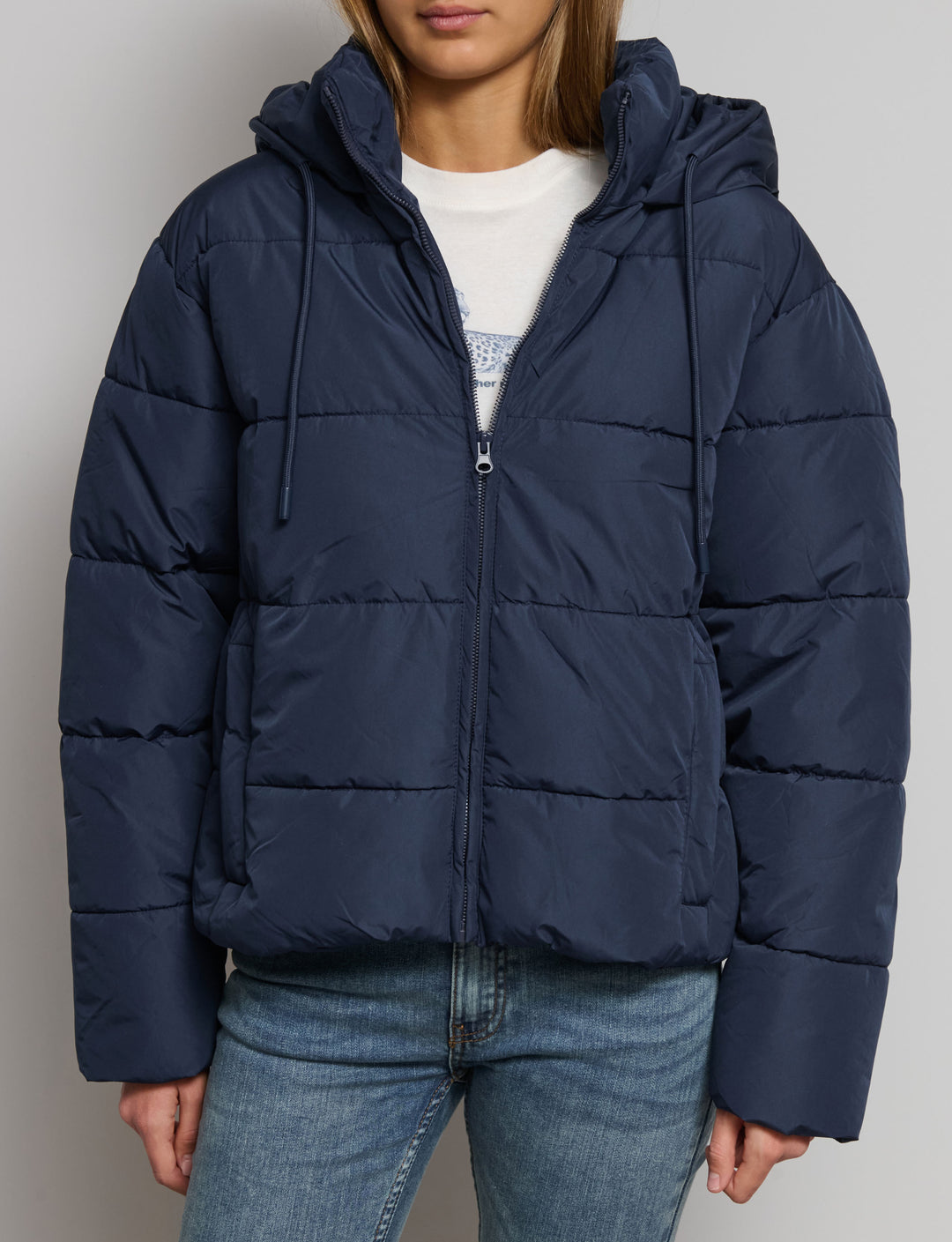 Piumino con cappuccio