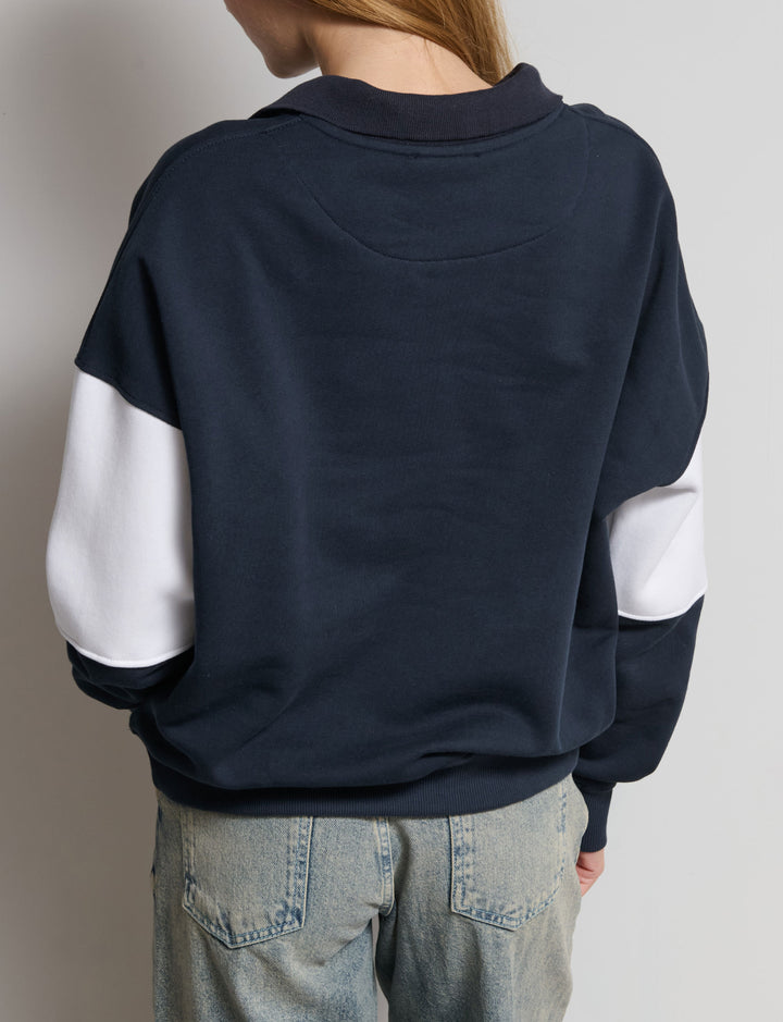 Felpa polo con ricamo