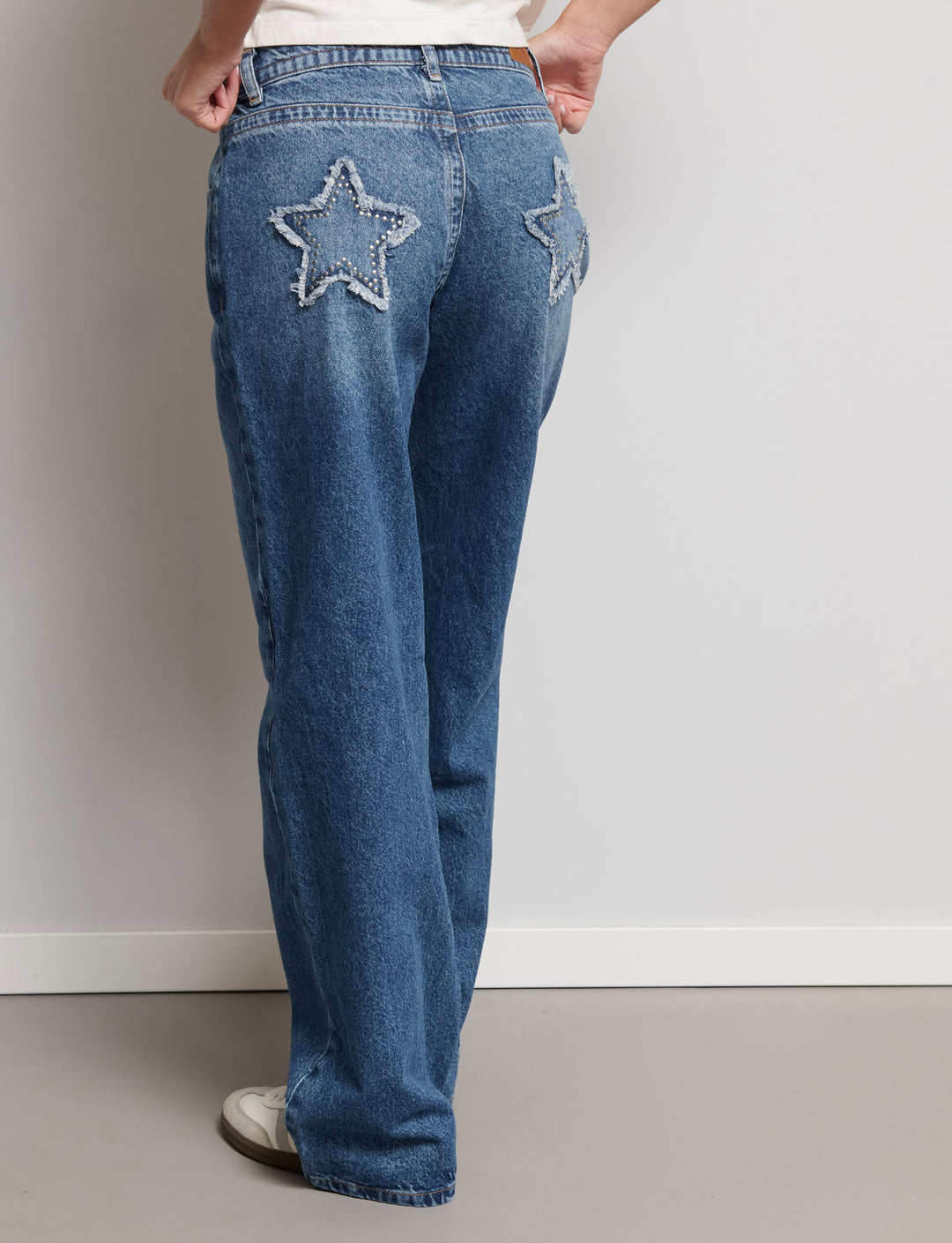 Jeans barrel con stelle