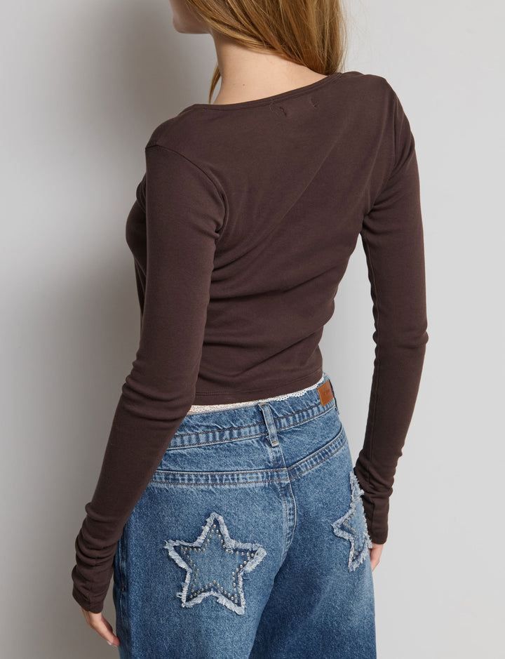 Top doppio con pizzo