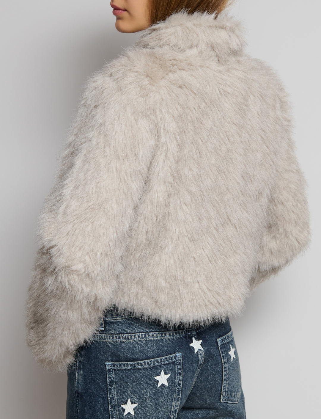 Giacca effetto pelliccia