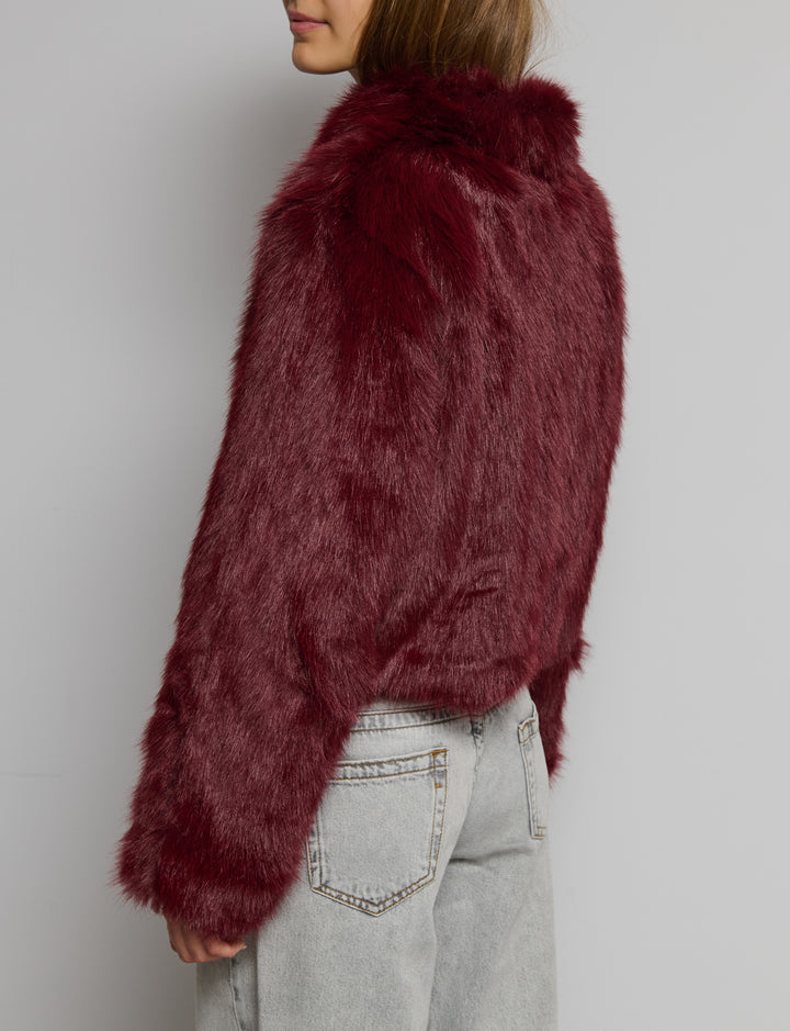 Giacca effetto pelliccia