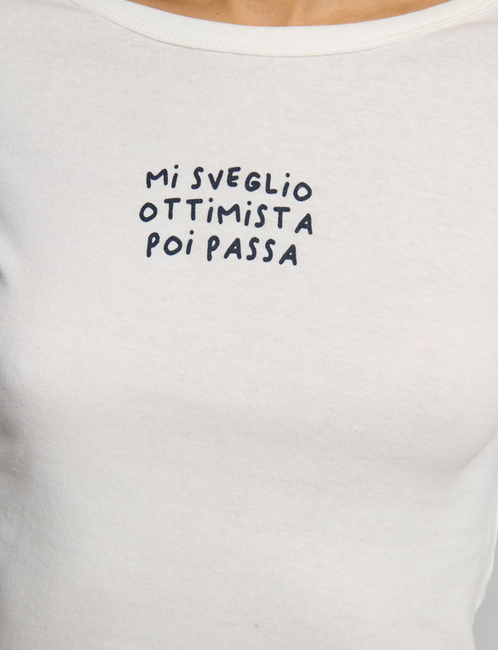 T-shirt manica lunga stampata