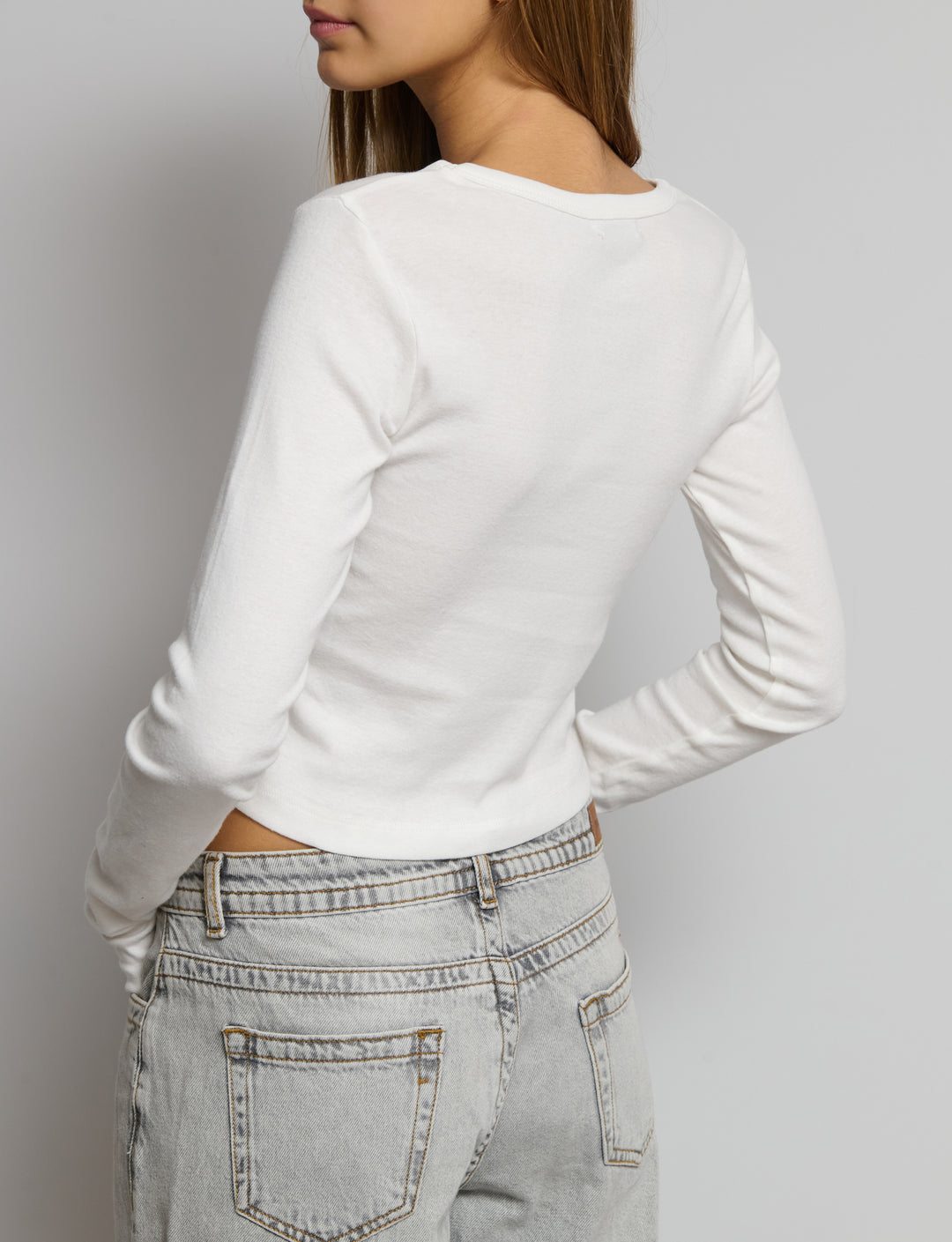 T-shirt manica lunga stampata