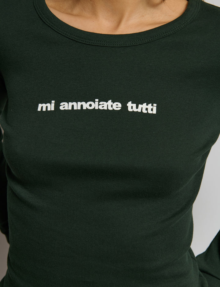 T-shirt manica lunga stampata