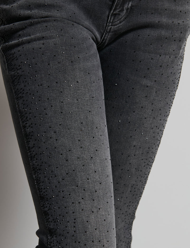 Jeans con strass
