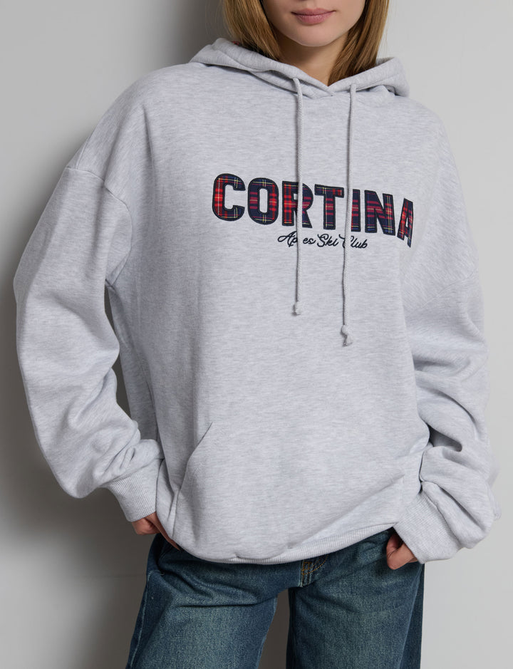 Felpa scritta tartan