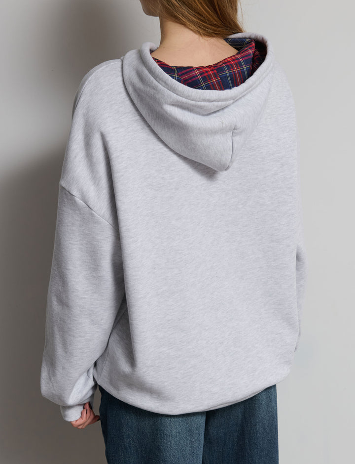 Felpa scritta tartan