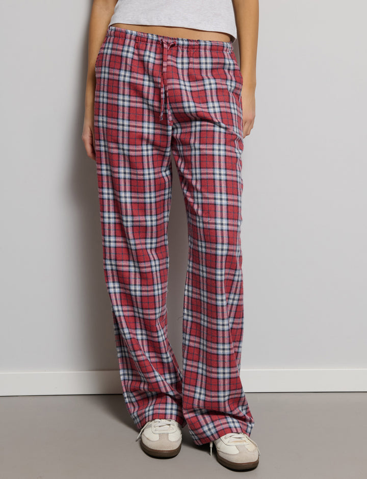 Pantalone a quadri con couluisse