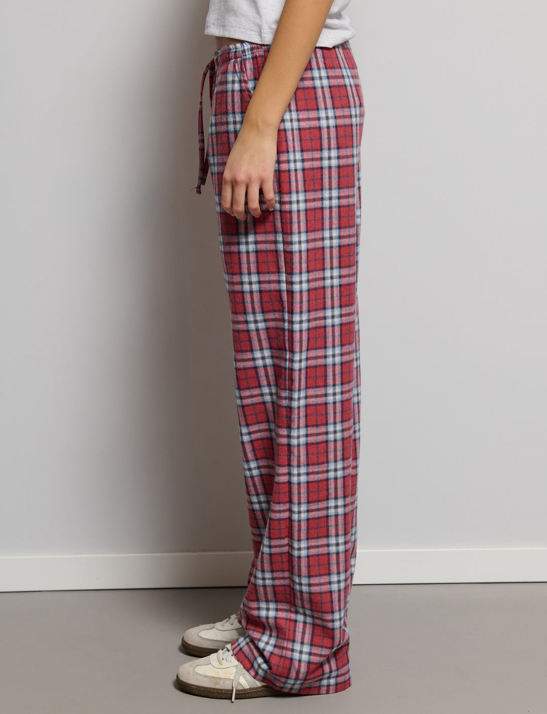 Pantalone a quadri con couluisse