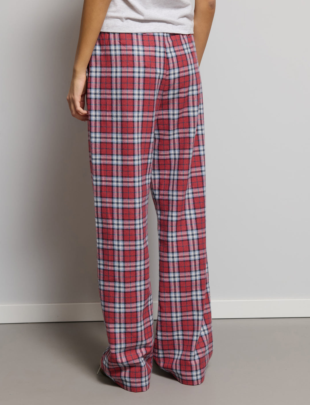 Pantalone a quadri con couluisse