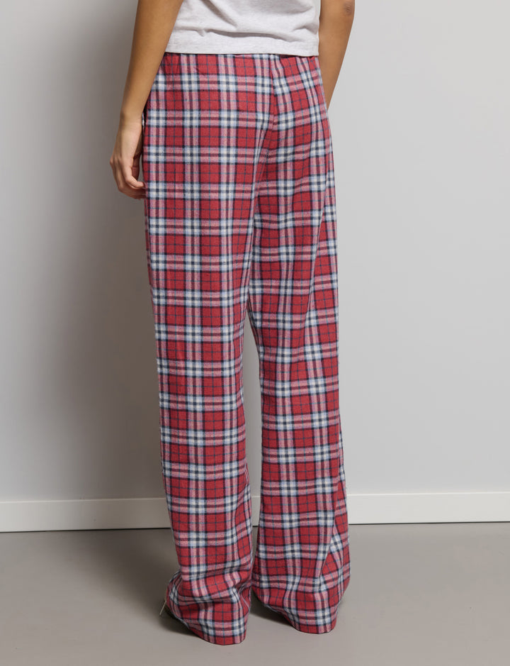 Pantalone a quadri con couluisse