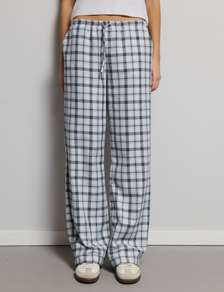 Pantalone a quadri con couluisse