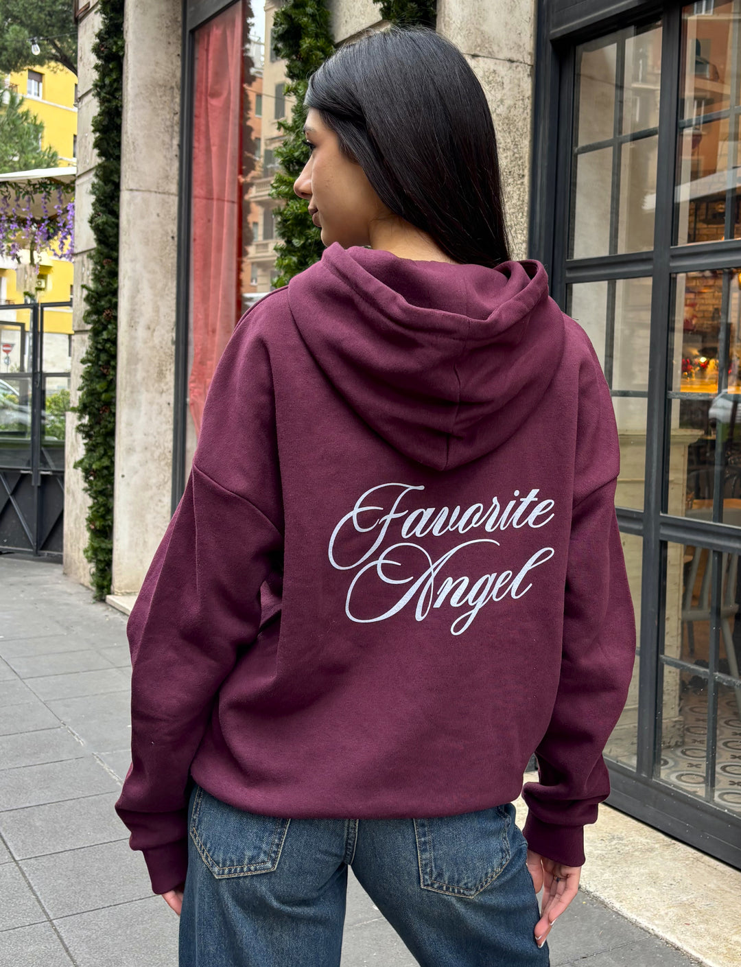 Felpa oversize stampa