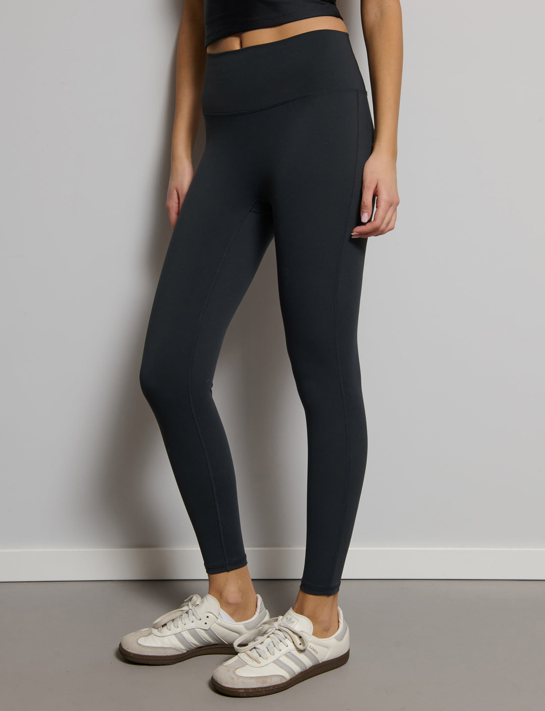 Leggins sportivo con arricciatura leggera