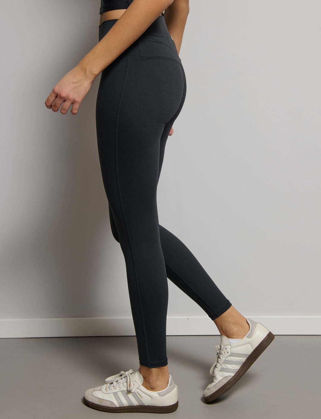 Leggins sportivo con arricciatura leggera