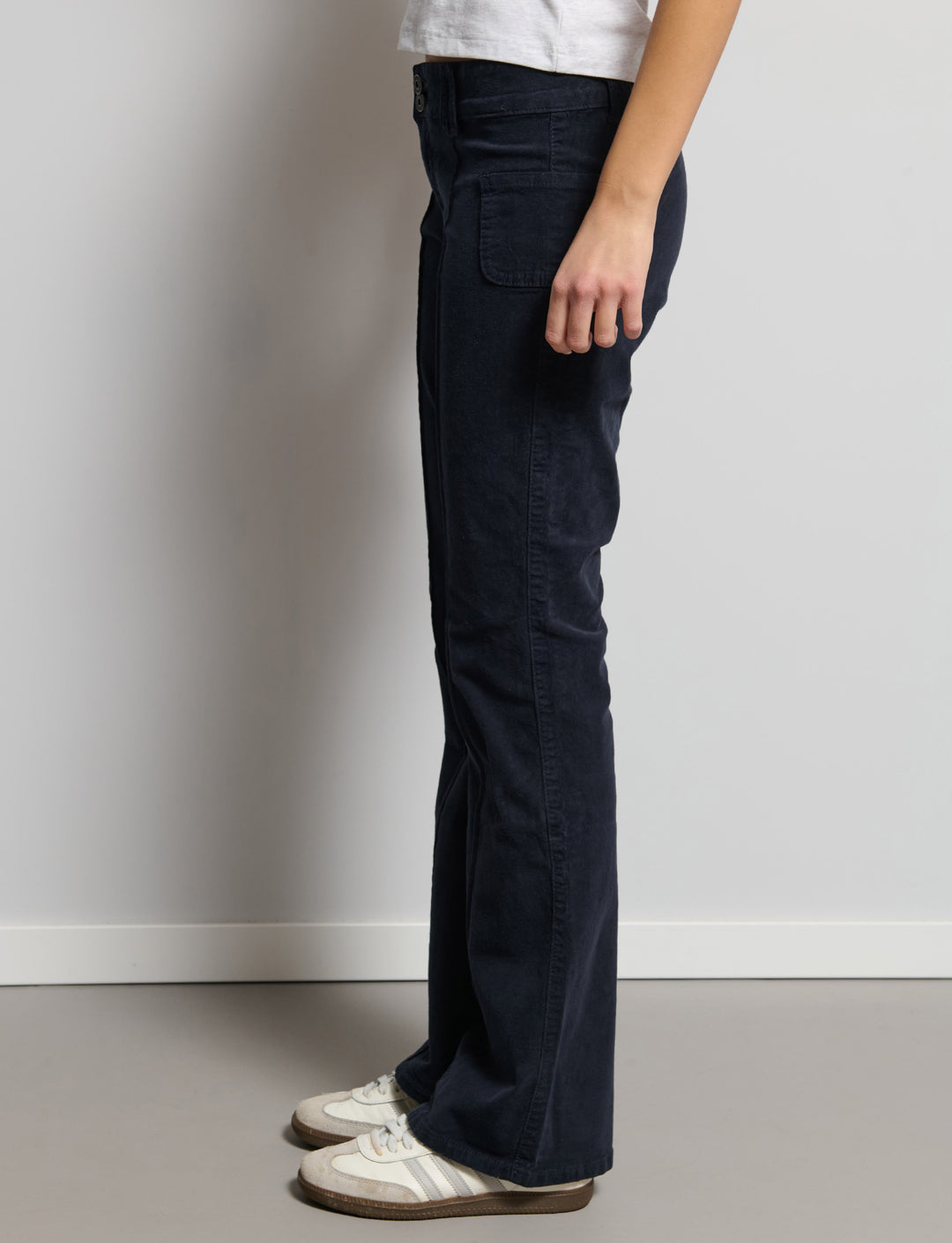 Pantalore flare in velluto