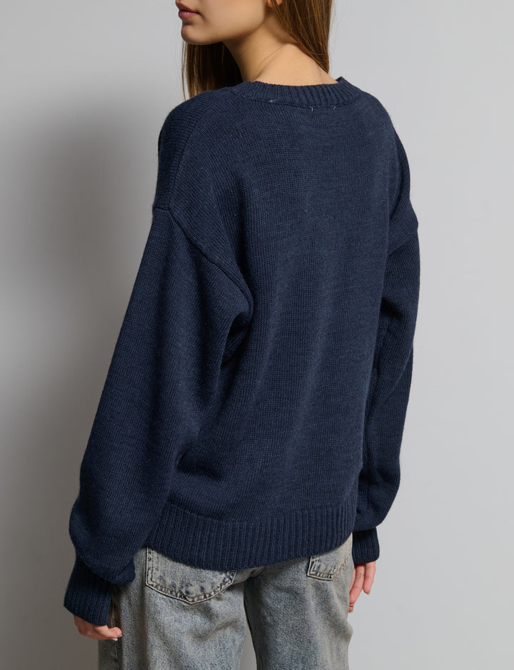 Maglione intarsio bandiera