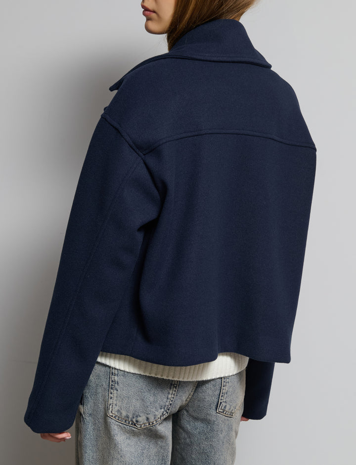 Cappotto corto doppio-petto