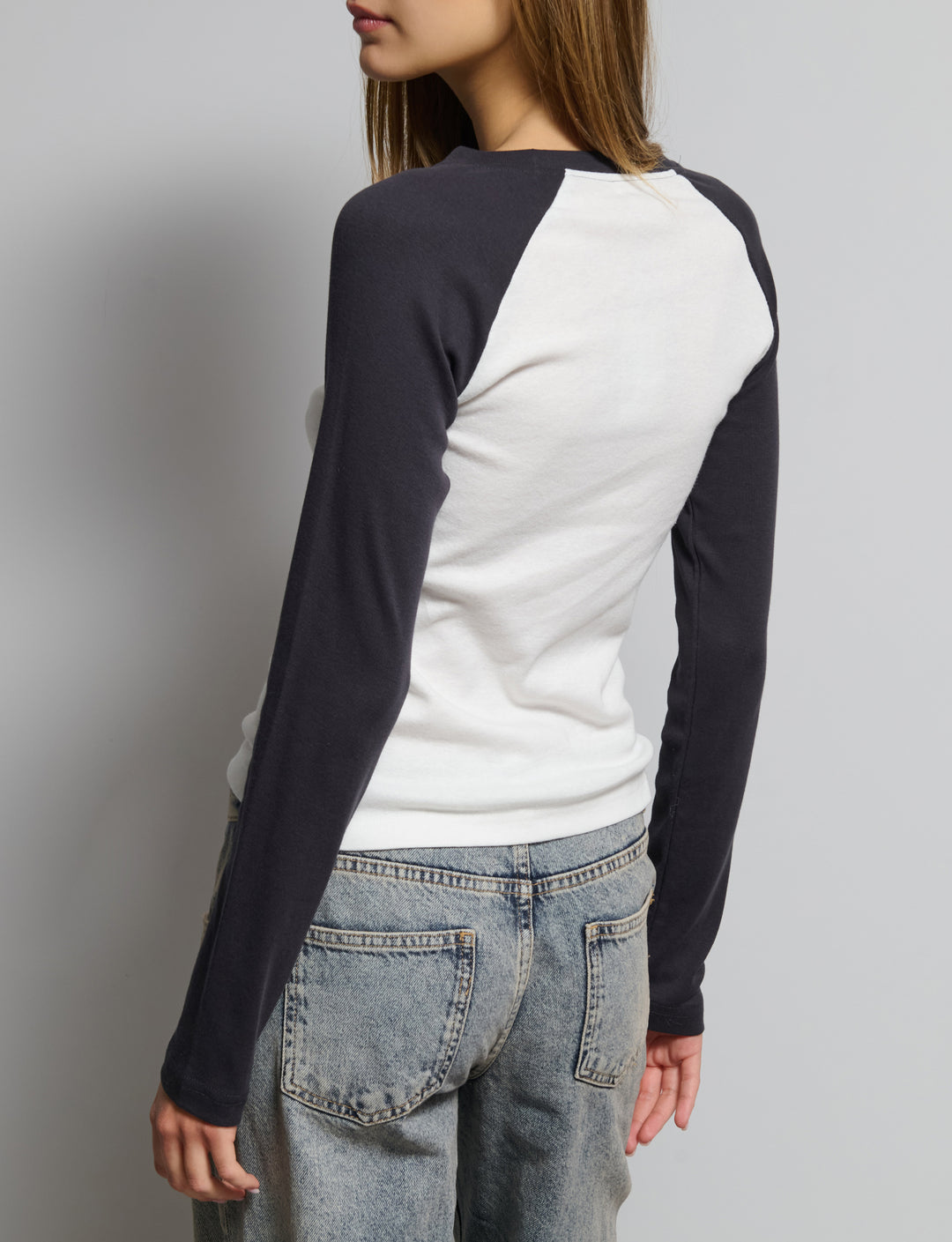 T-shirt stampata raglan