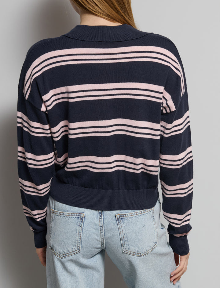 Polo in maglia a righe