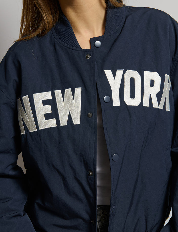 Giacca bomber con scritta