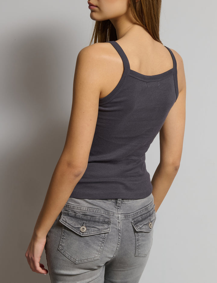 Tank top grigio scuro