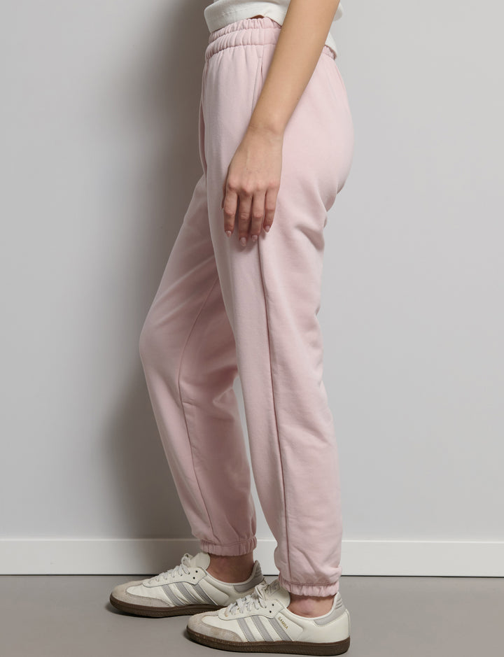 Pantalone rosa in felpa