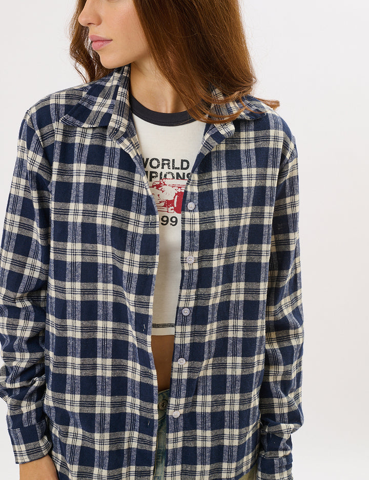 Camicia a quadri oversize