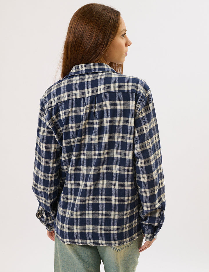 Camicia a quadri oversize