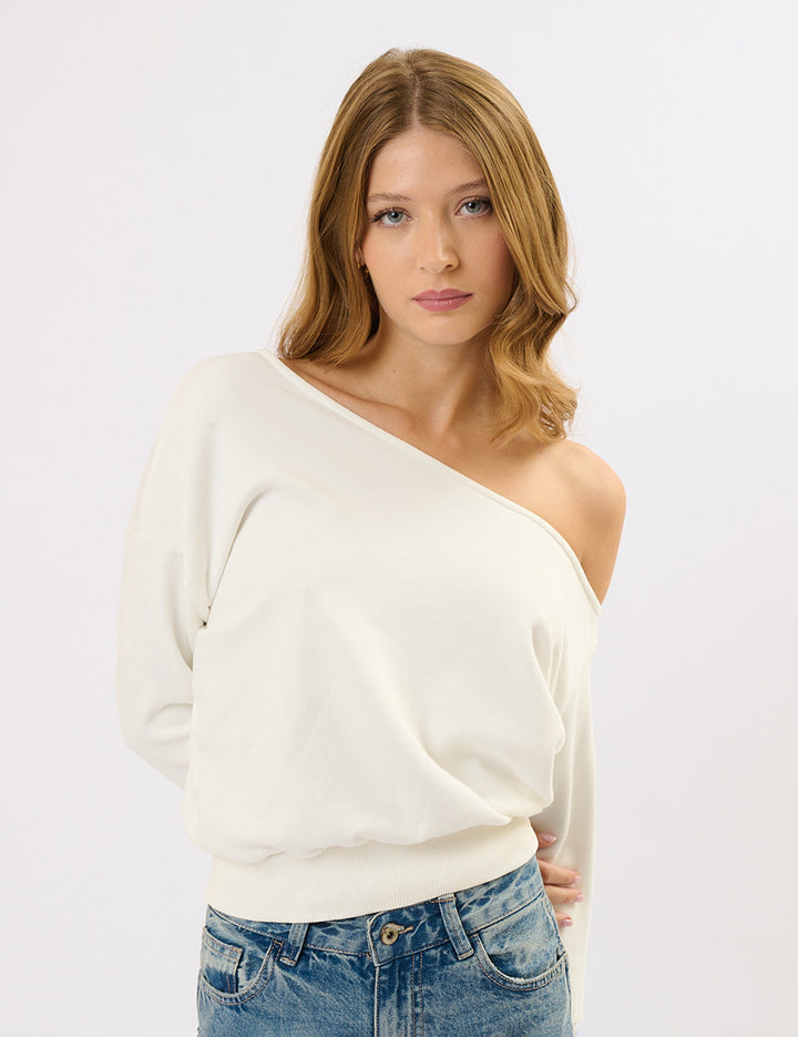 Felpa offshoulder