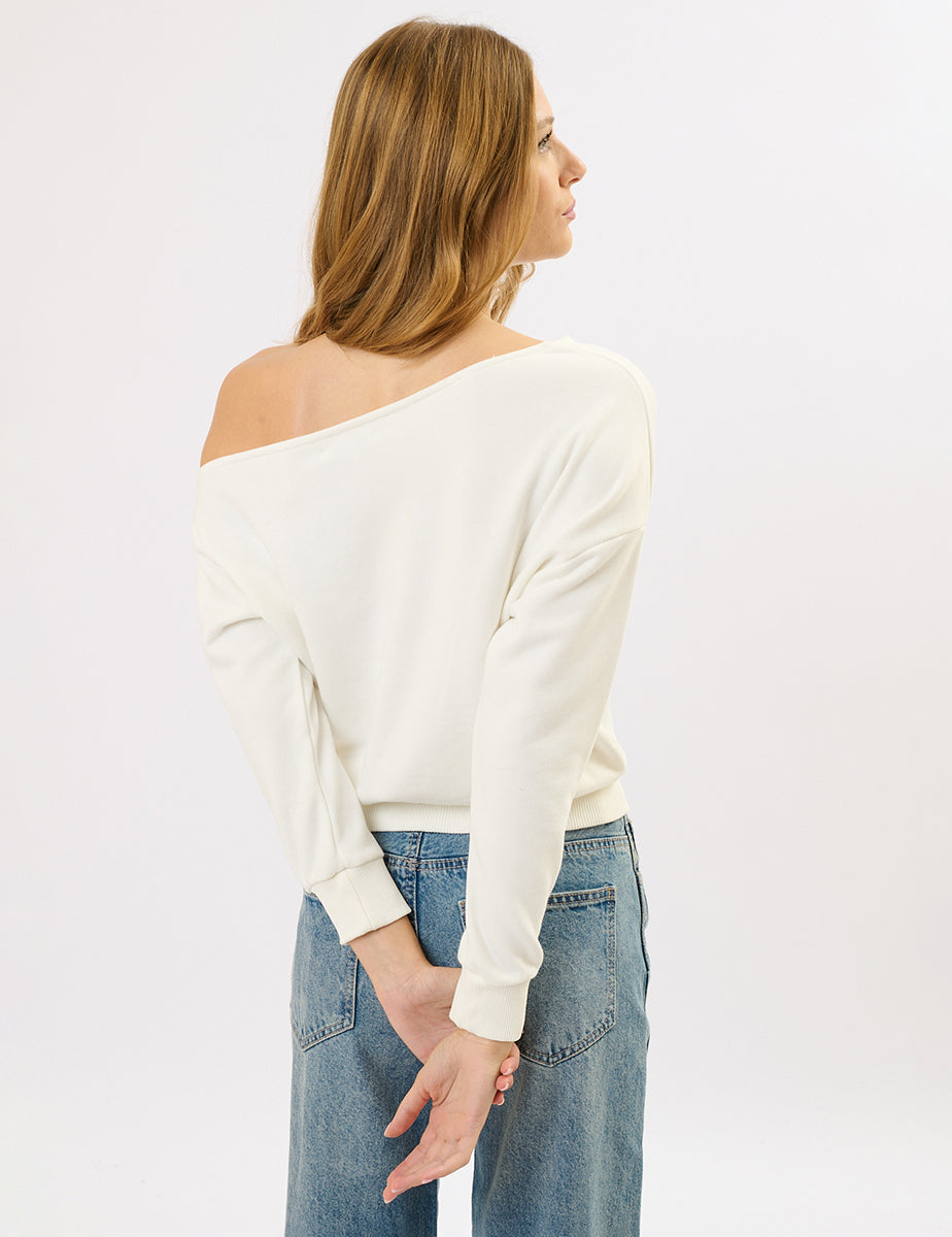 Felpa offshoulder