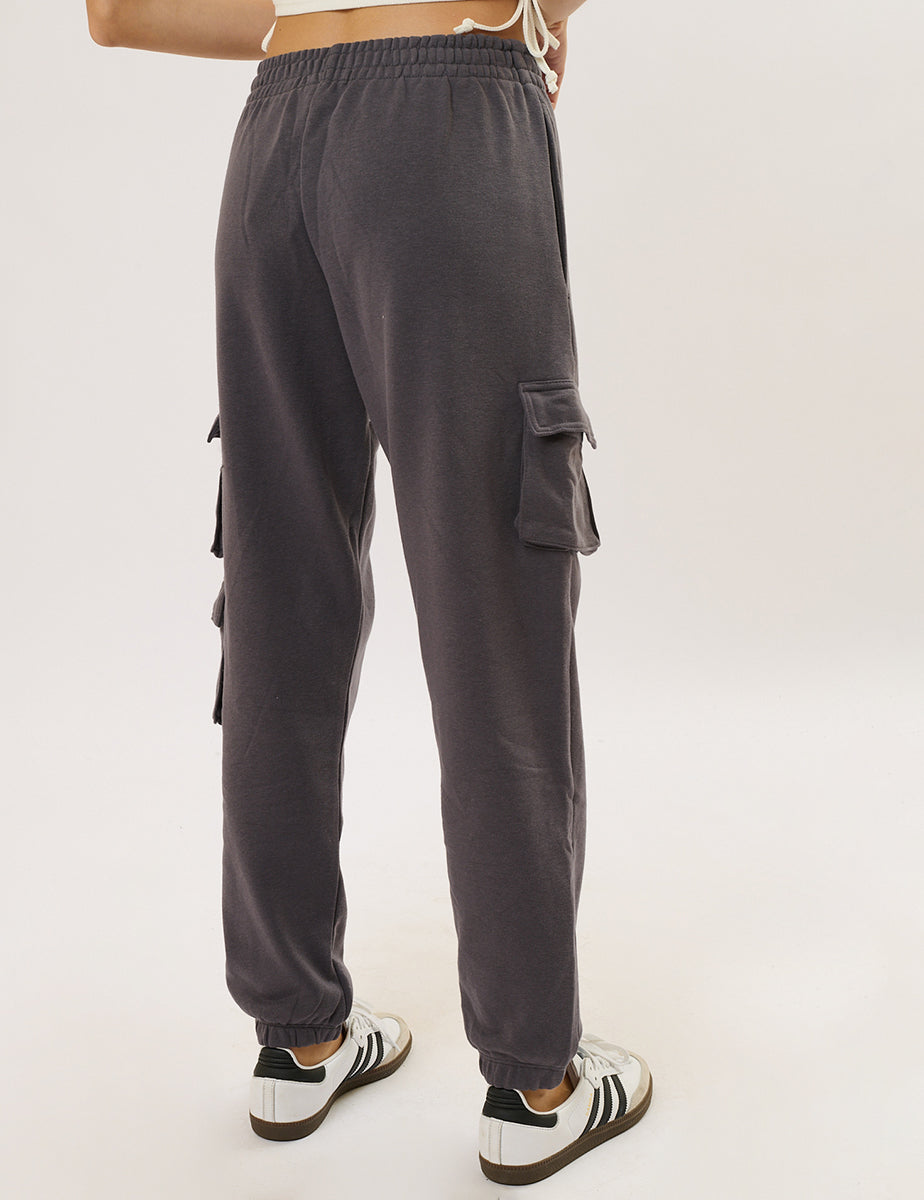 Pantalone Jogger felpato con tasconi