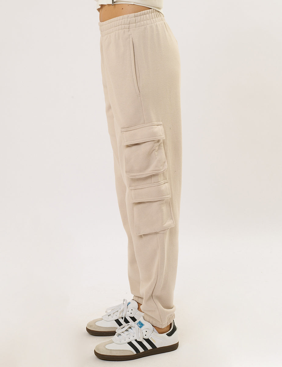 Pantalone Jogger felpato con tasconi