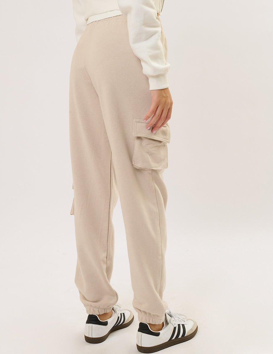 Pantalone Jogger felpato con tasconi