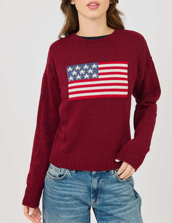 Jersey con bandera en intarsia